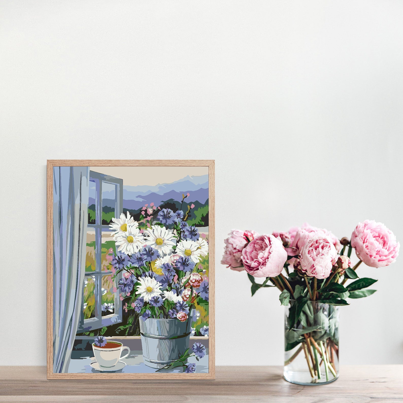 Peinture par numéros - Fleurs dans un vase Printemps 4342