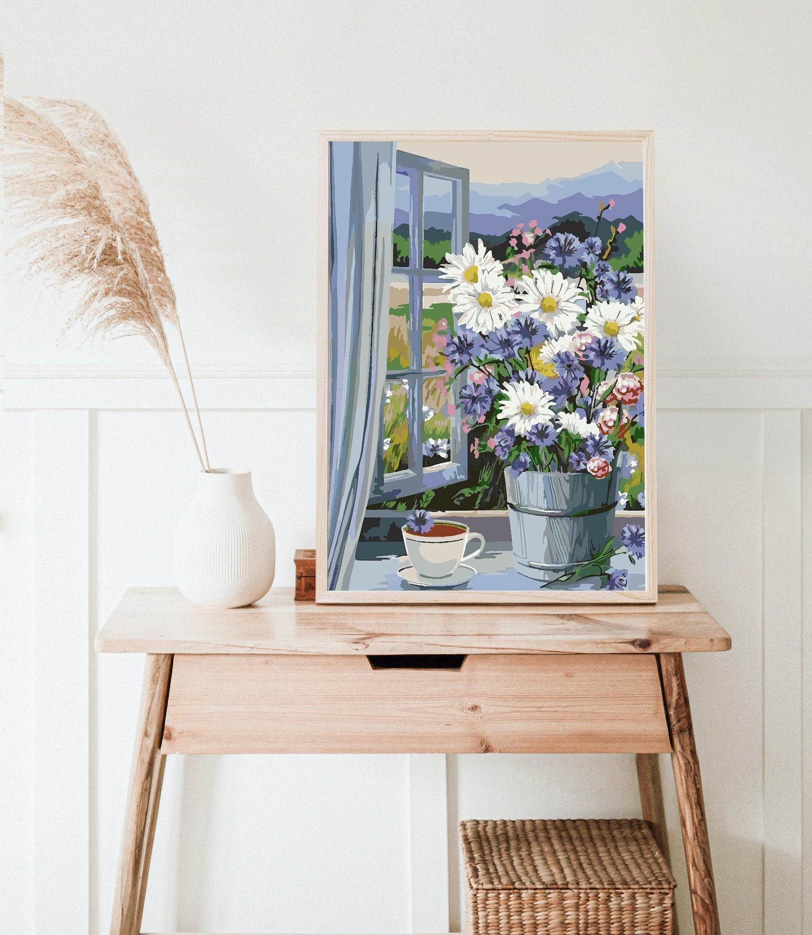 Peinture par numéros - Fleurs dans un vase Printemps 4342