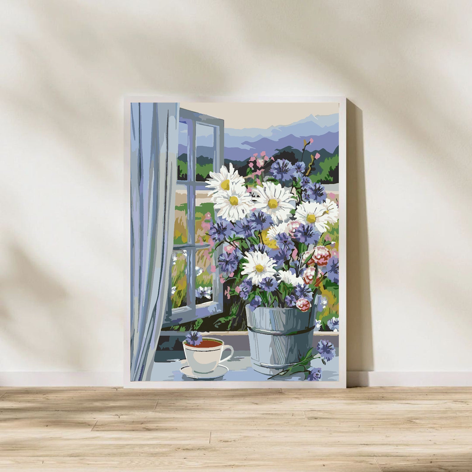 Peinture par numéros - Fleurs dans un vase Printemps 4342