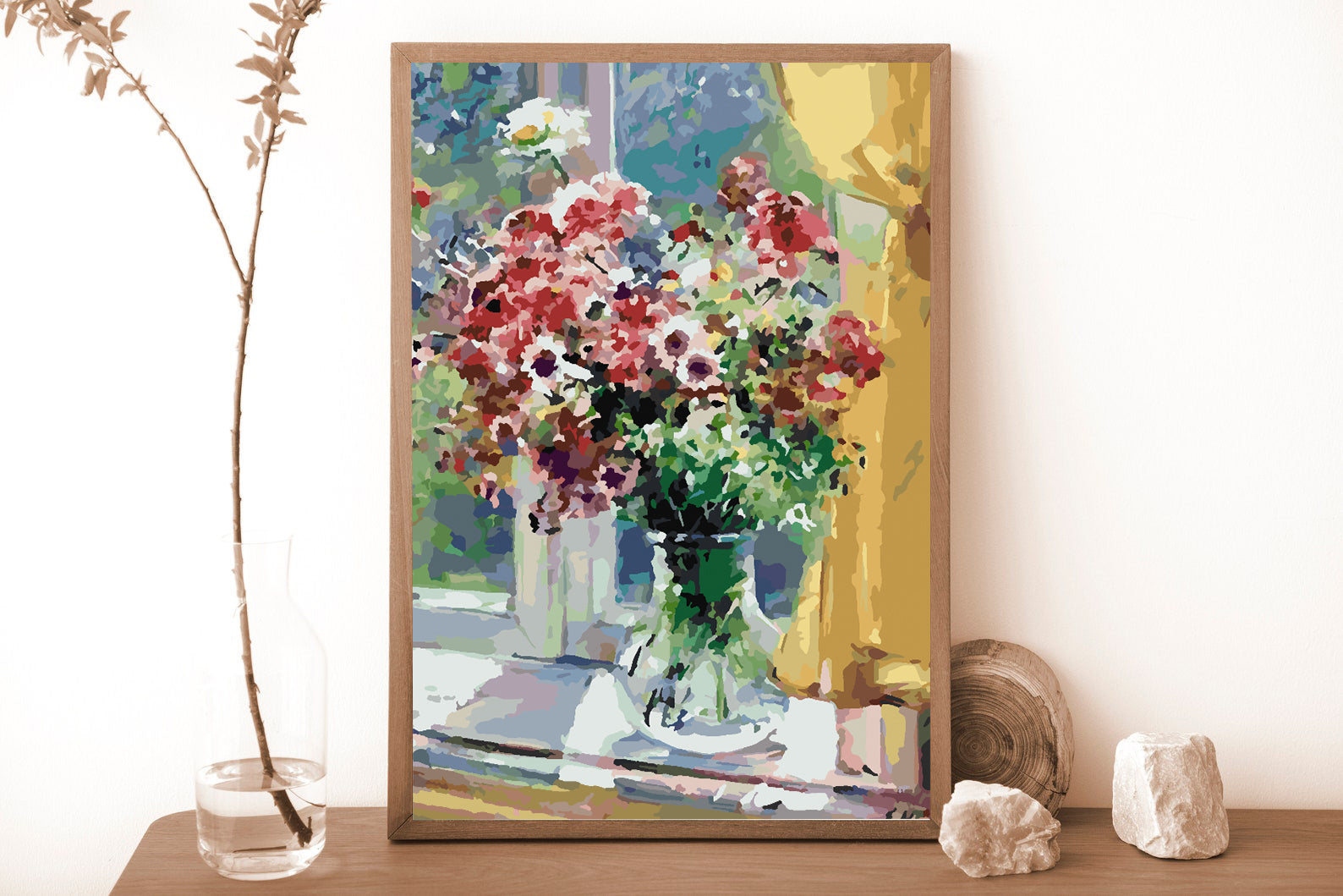 Peinture par numéros - Fleurs dans un vase 4350