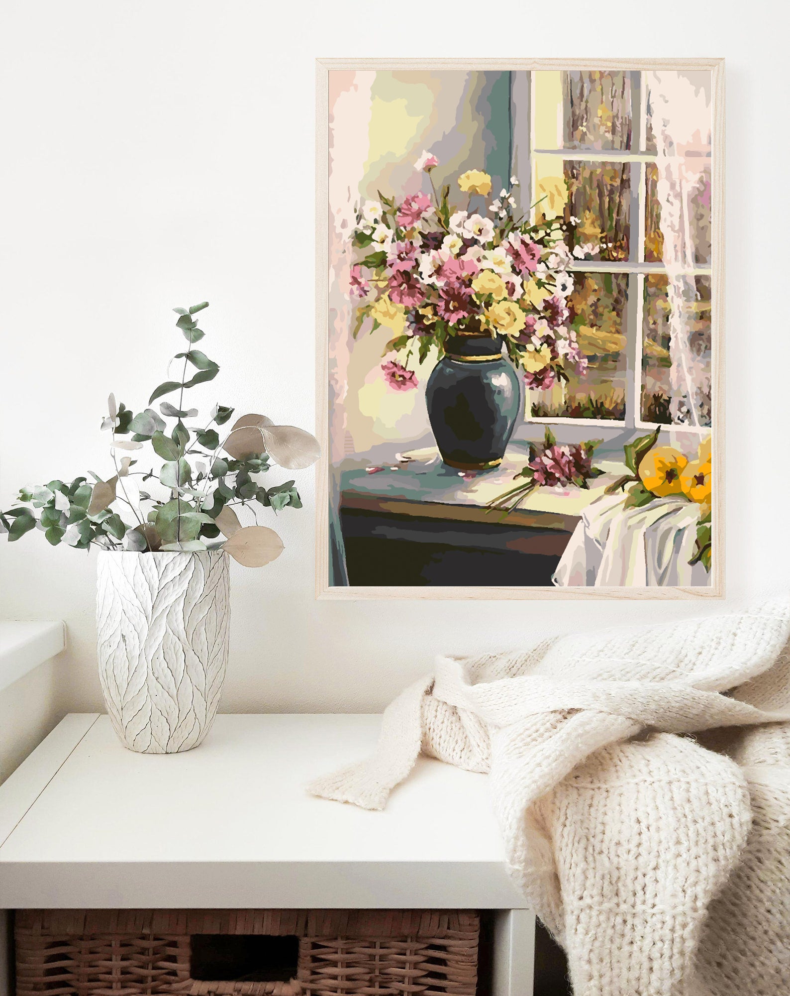 Peinture par numéros - Fleurs dans un vase 4357