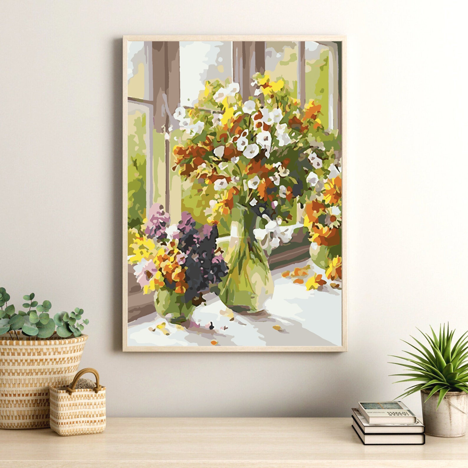Peinture par numéros - Fleurs dans un vase 4370