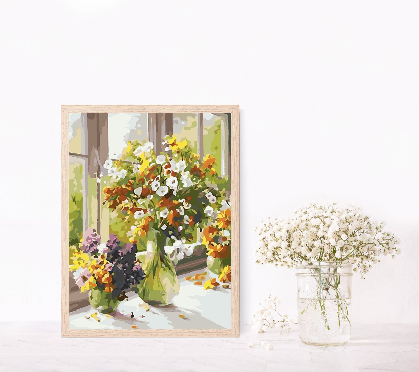 Peinture par numéros - Fleurs dans un vase 4370