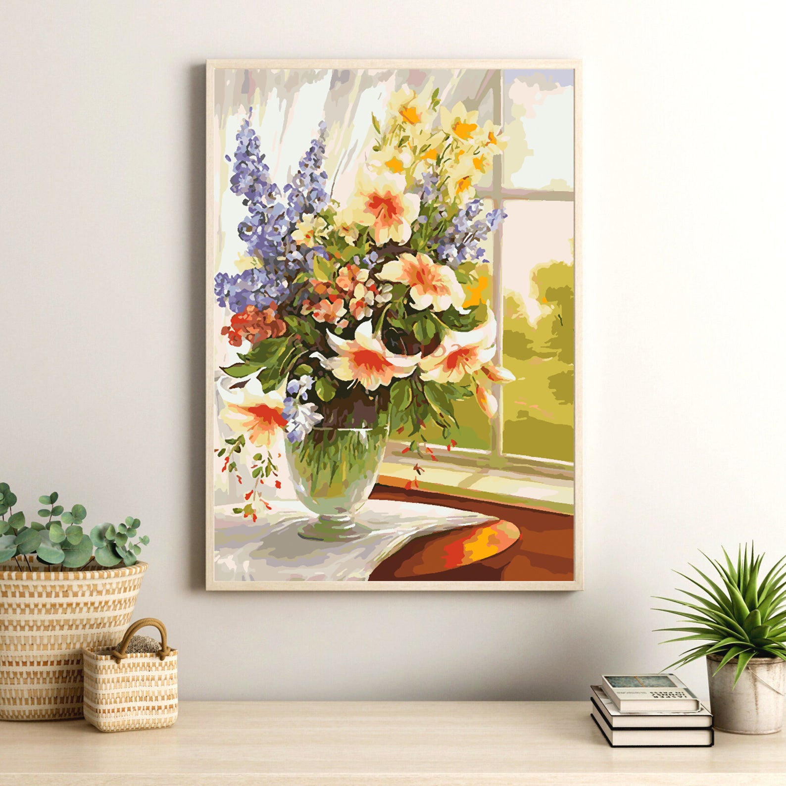 Peinture par numéros - Fleurs dans un vase 4380