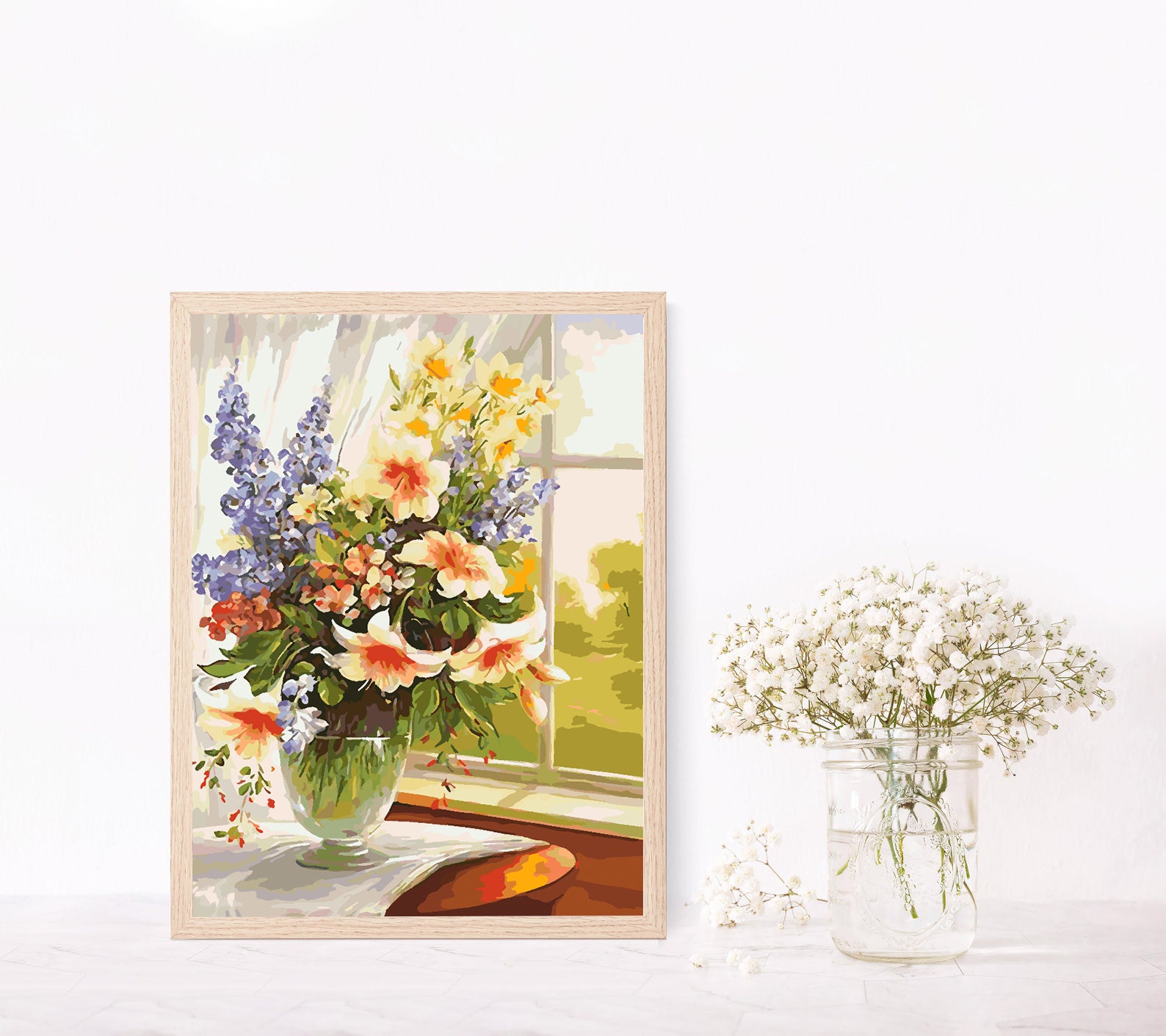 Peinture par numéros - Fleurs dans un vase 4380