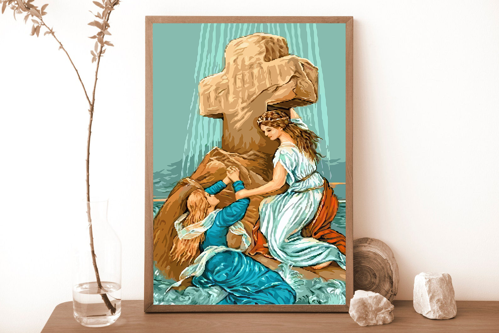 Peinture par numéros - Femme à la Croix 4399