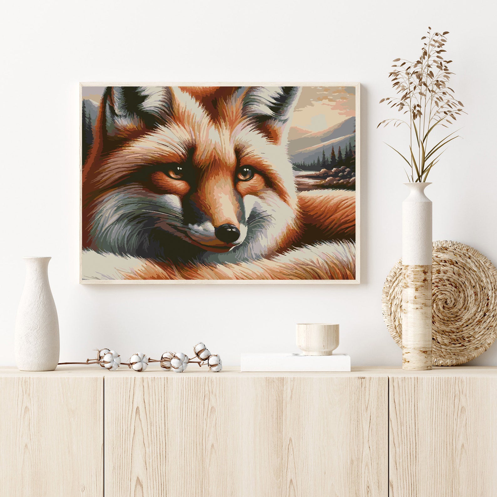 Pictura pe numere - Vulpe Portret 4403