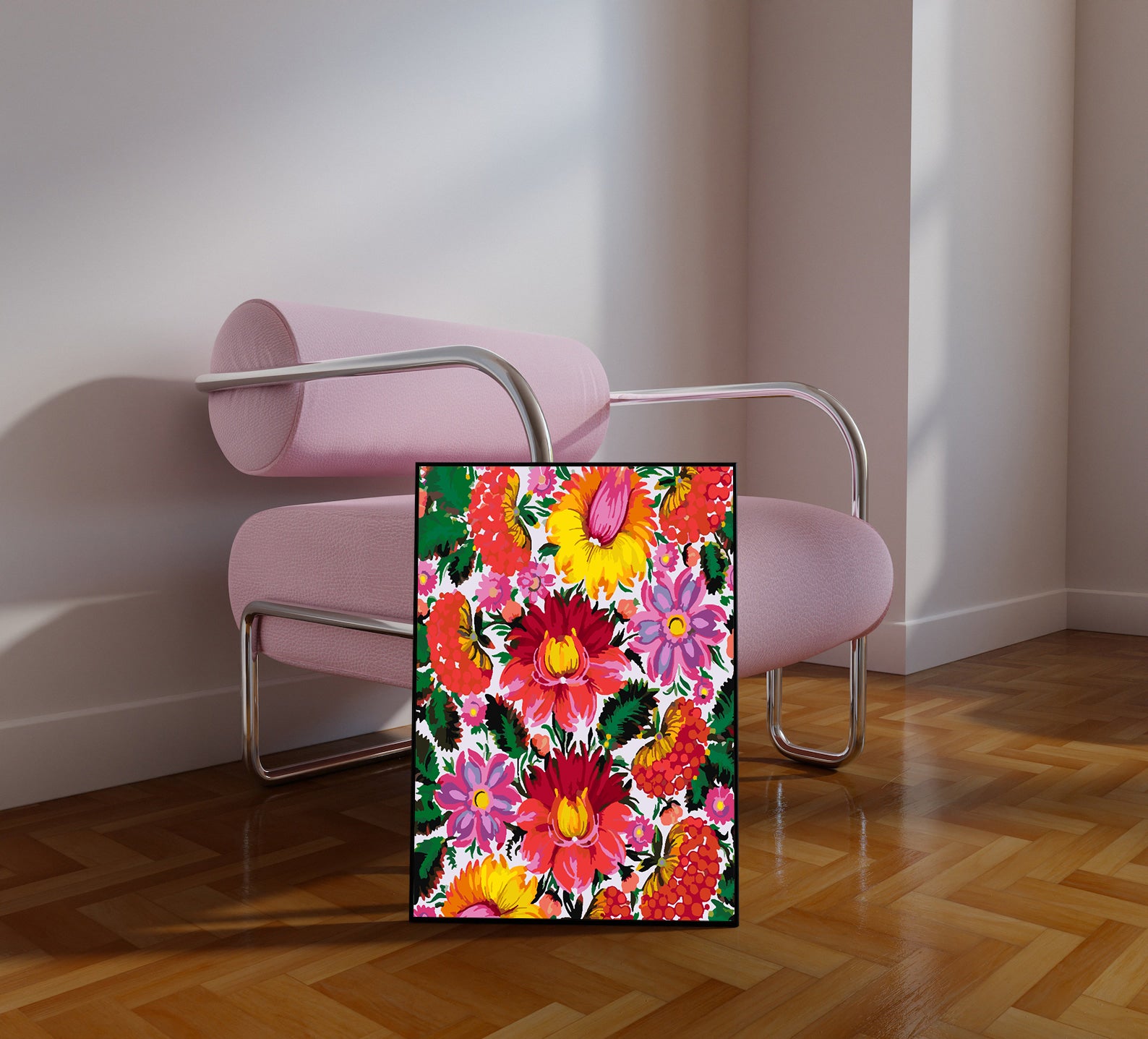 Pictura pe numere - Flori Multicolore 4438