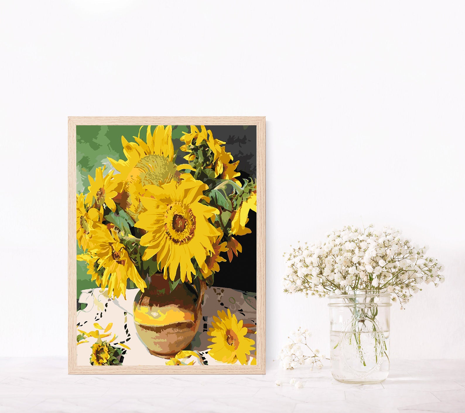 Peinture par numéros - Fleurs jaunes 4441