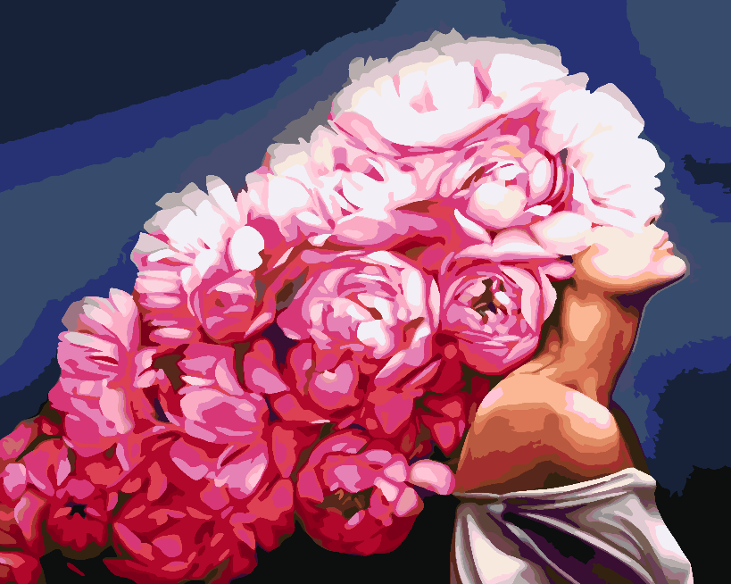 Pictura pe numere - Flower Head 4457