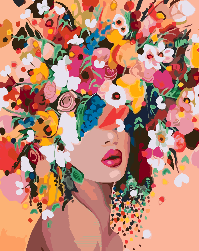 Pictura pe numere - Flower Head 4459