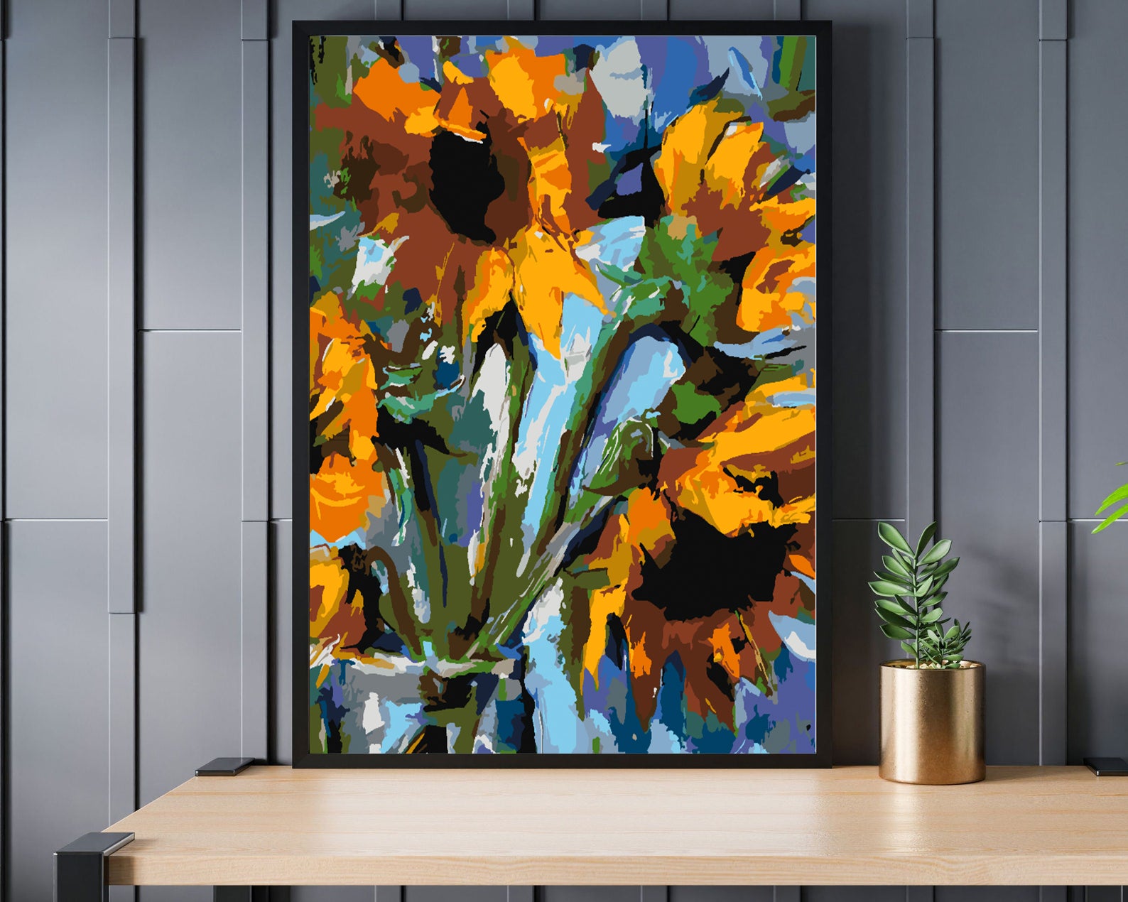 Peinture par numéros - Fleurs dans un vase 4473