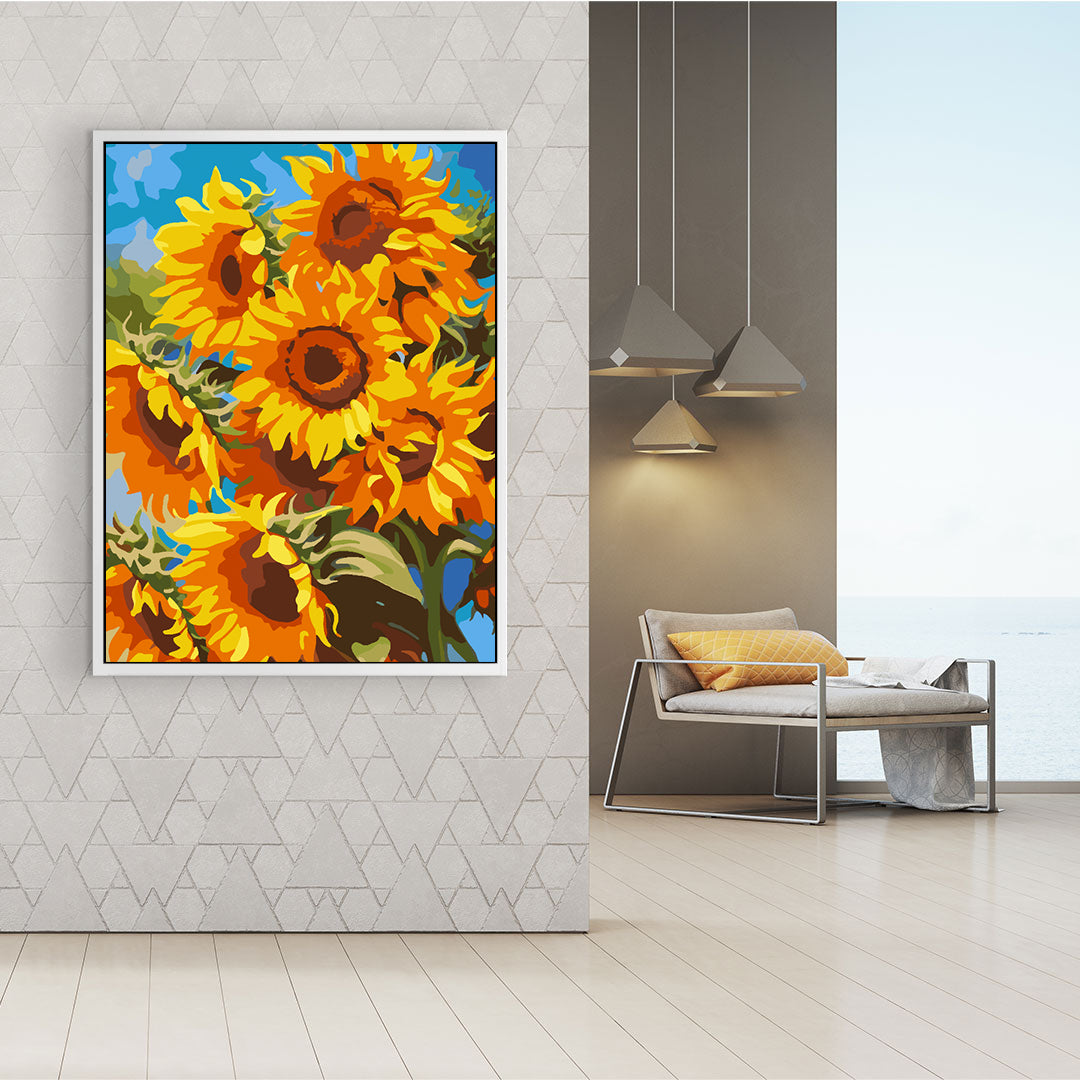 Pictura pe numere - Floarea Soarelui 4515