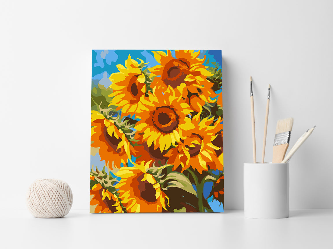 Pictura pe numere - Floarea Soarelui 4515