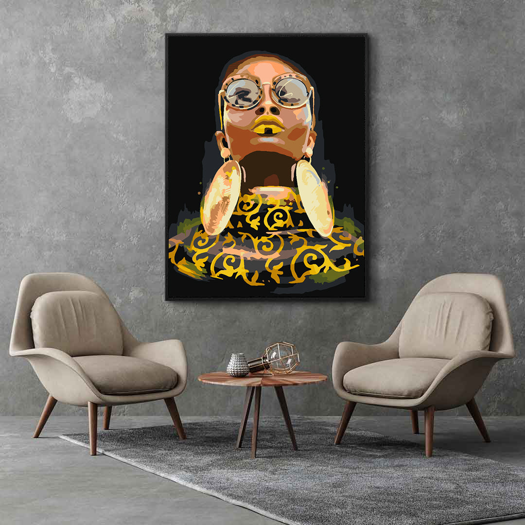 Peinture par numéros - Portrait de femme 4547