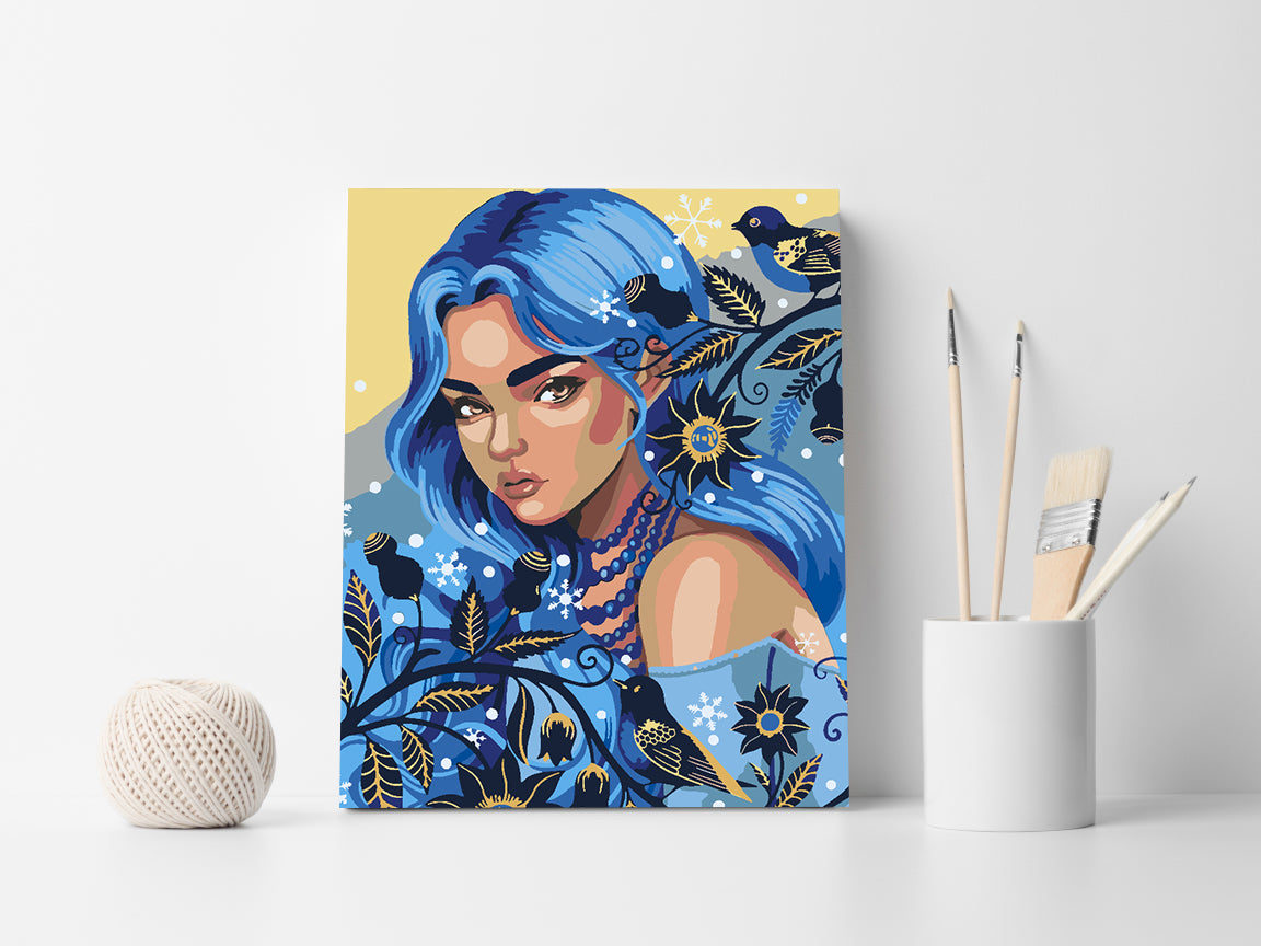 Pictura pe numere - Femeie Portret 4551