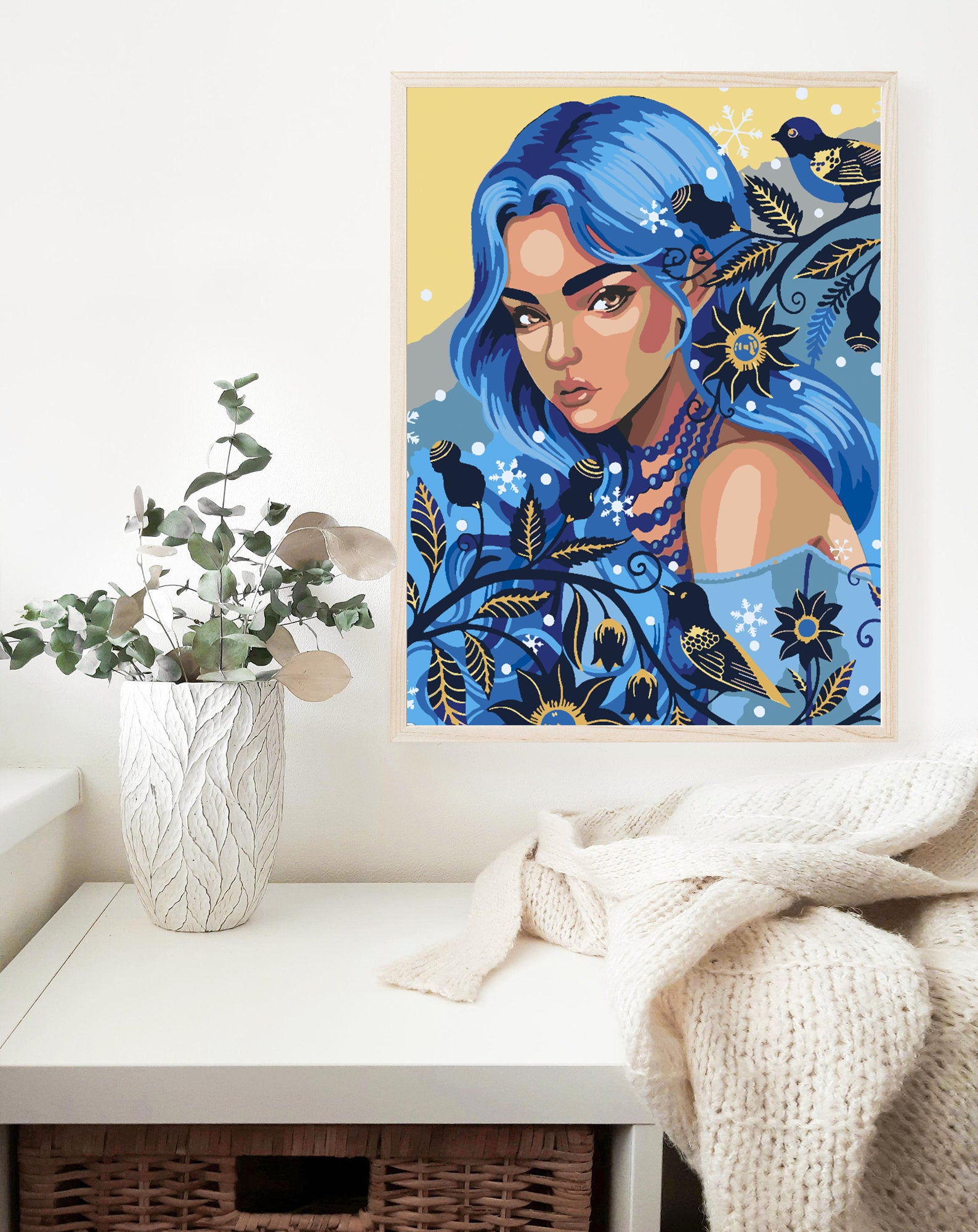 Pictura pe numere - Femeie Portret 4551