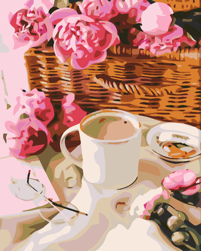 Peinture par numéros - Café et douceurs 4571