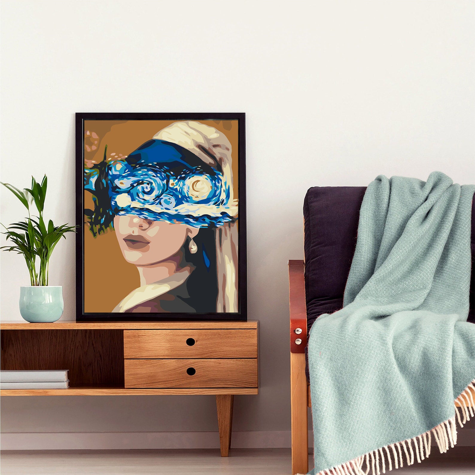 Pictura pe numere - Femeie Portret 4574