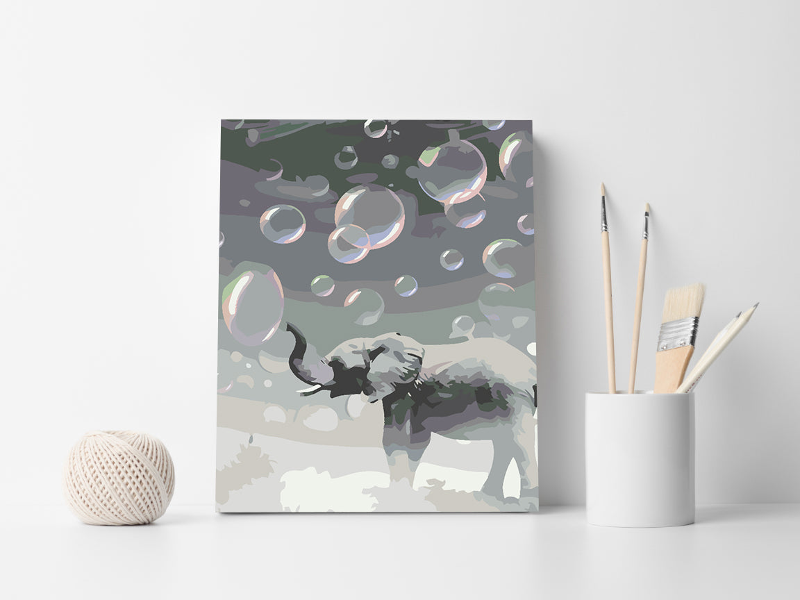 Pictura pe numere - Elefant 4612