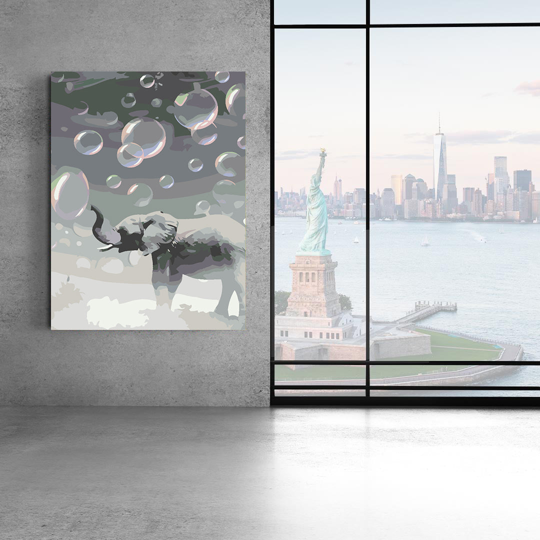 Pictura pe numere - Elefant 4612
