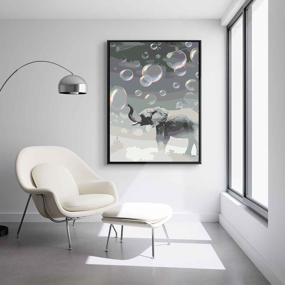 Pictura pe numere - Elefant 4612