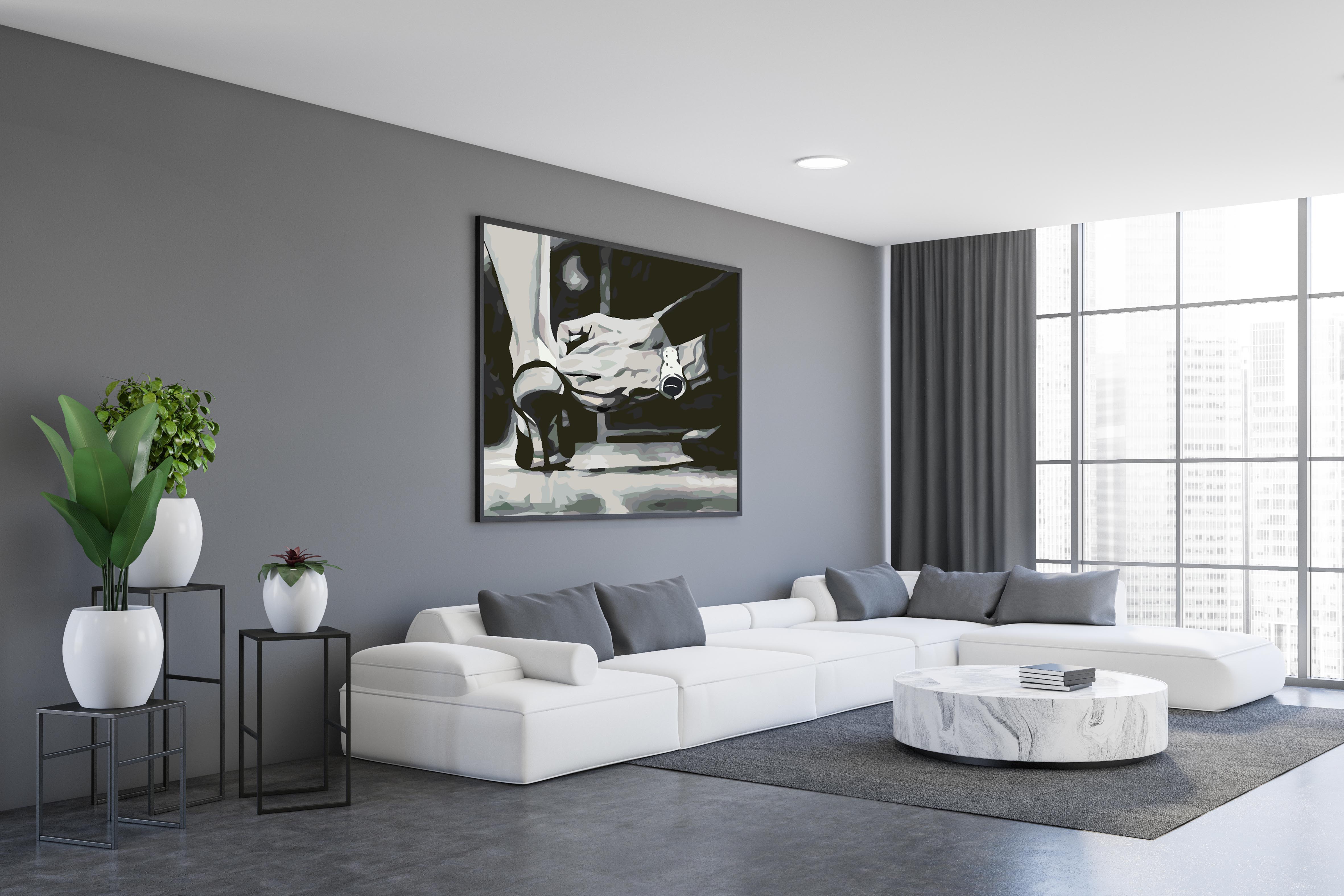 Peinture par numéros - Love Black and White 4628