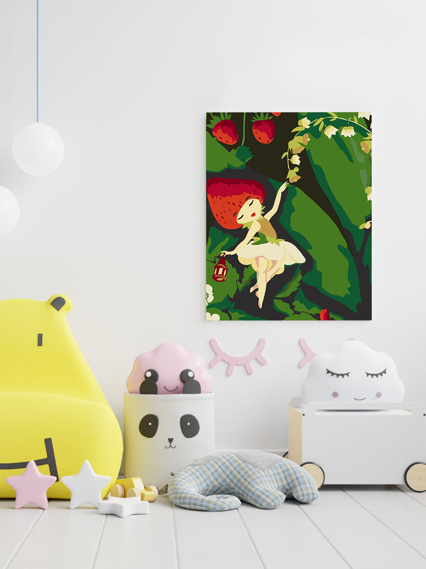 Peinture par numéros - Petite fille à la fraise 4643