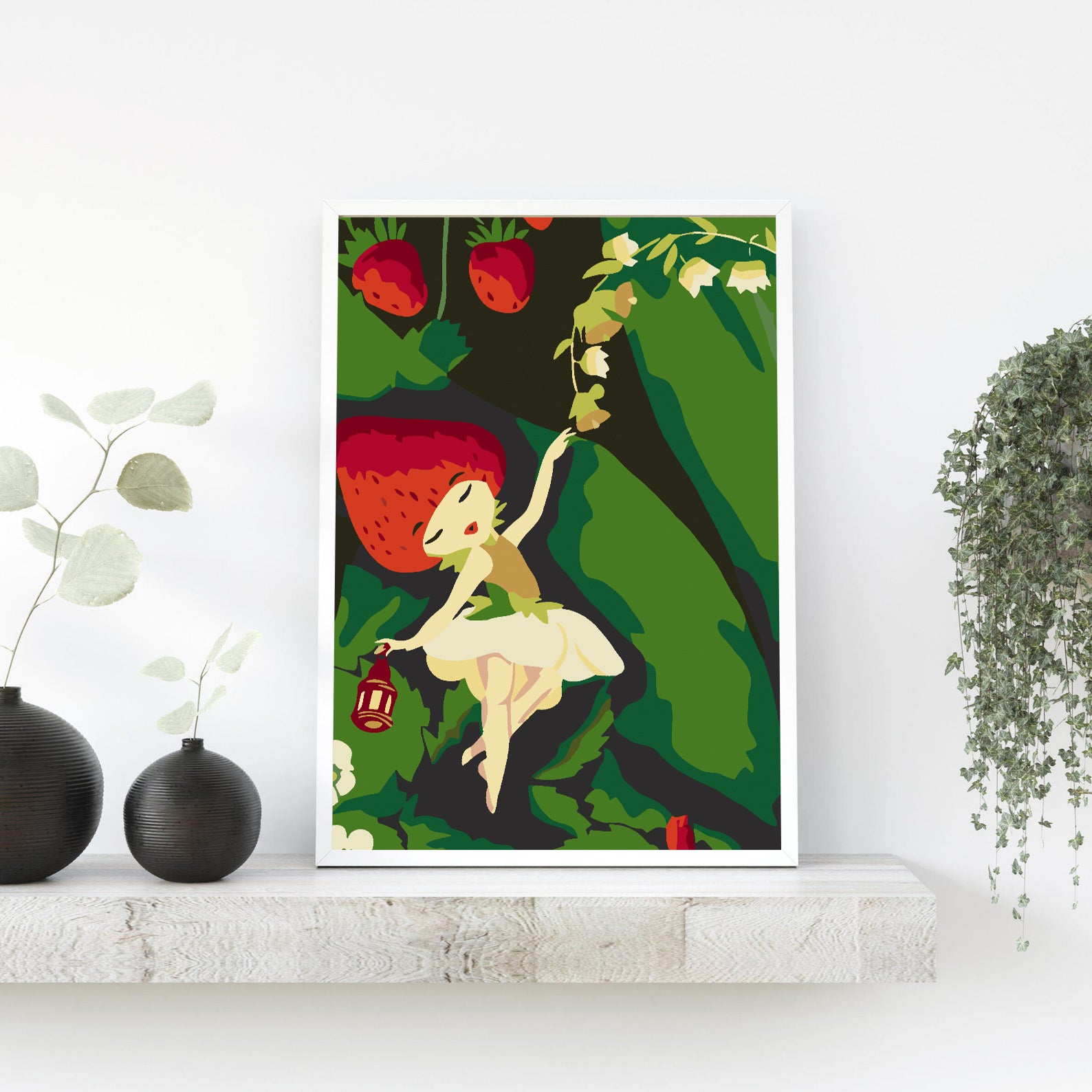 Peinture par numéros - Petite fille à la fraise 4643