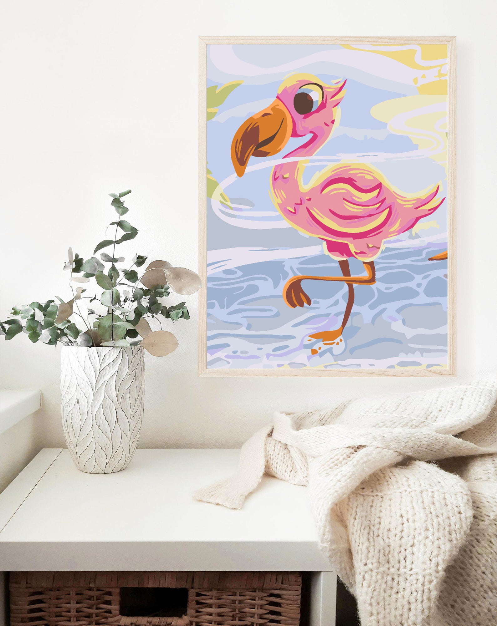 Pictura pe numere - Flamingo 4648