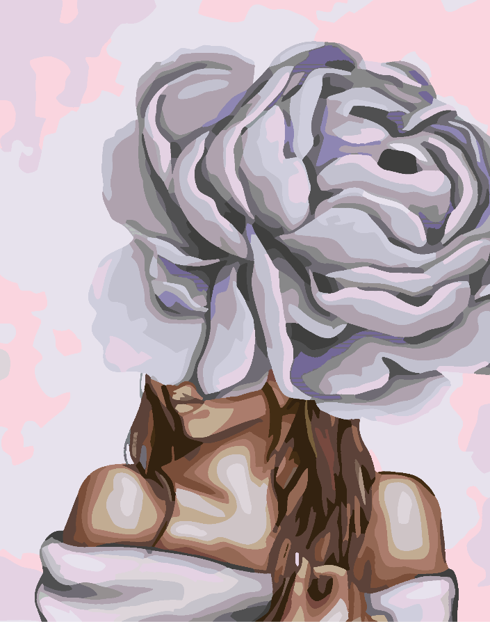 Pictura pe numere - Flower Head 4650