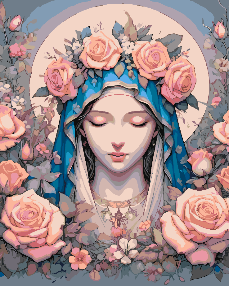 Pictura pe numere - Flower Head 4663
