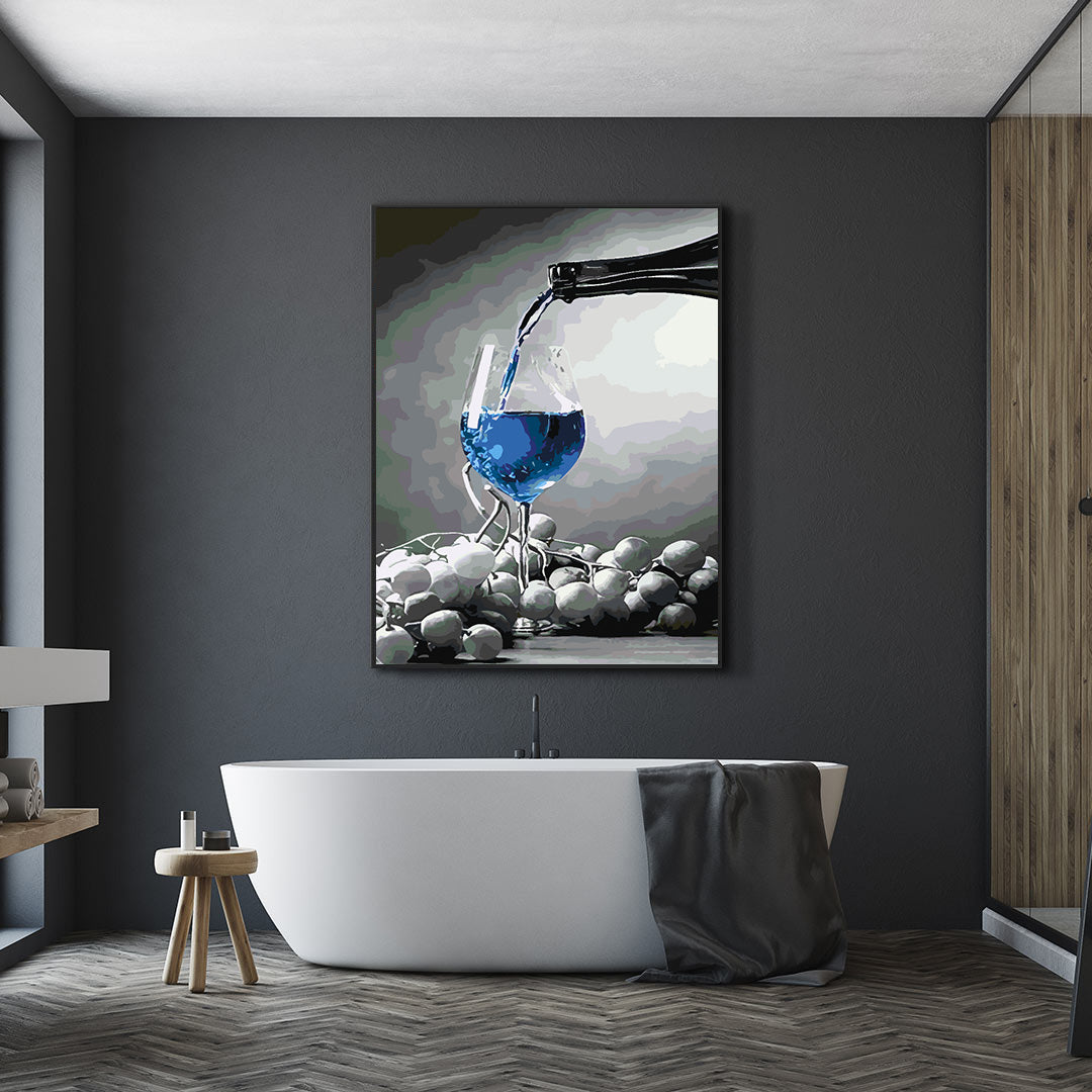 Pictura pe numere - Pahar cu Vin Spumant 4691