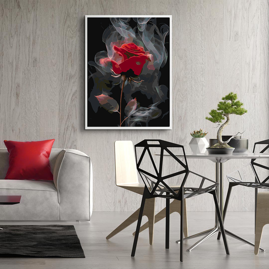 Peinture par numéros - Rose rouge 4695