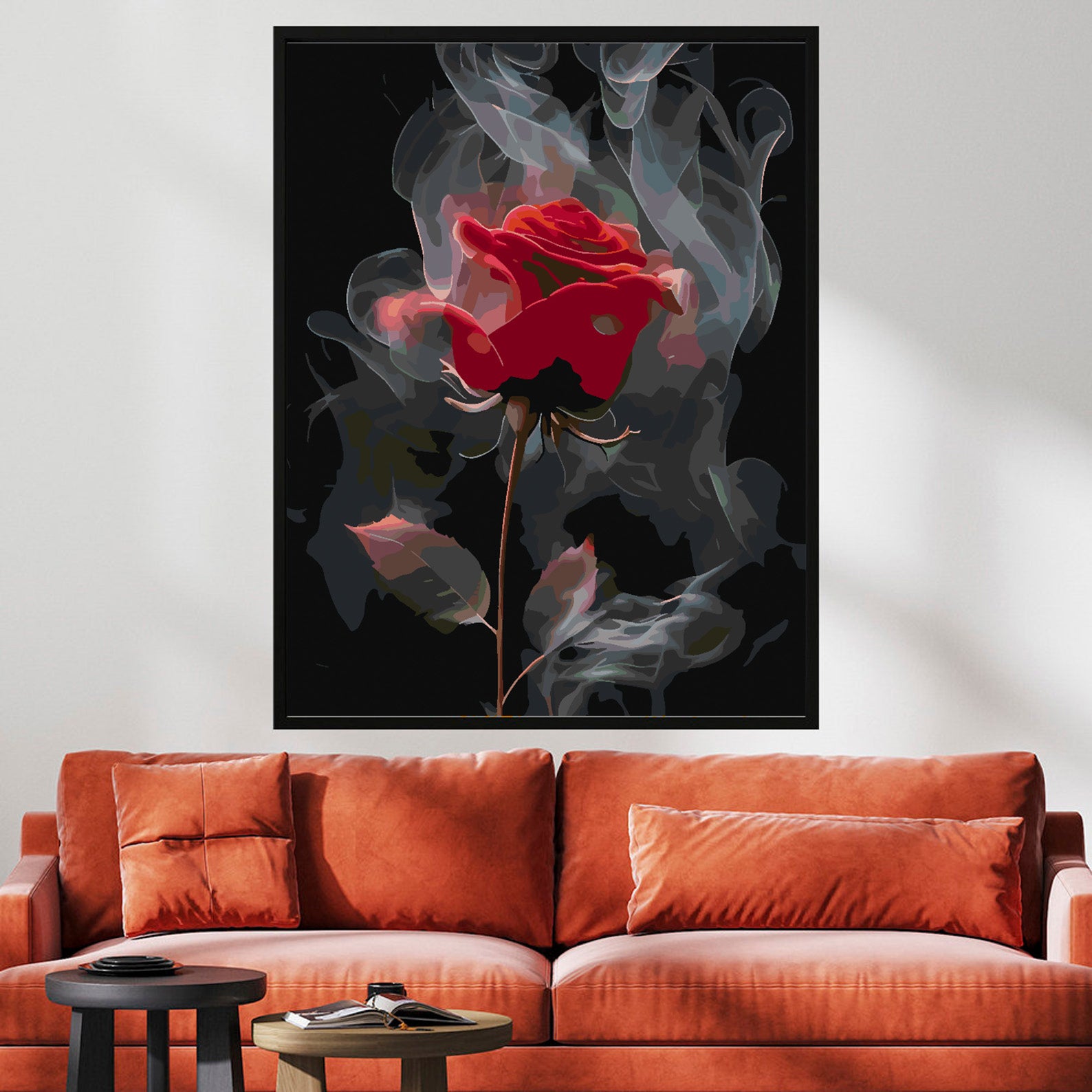 Peinture par numéros - Rose rouge 4695