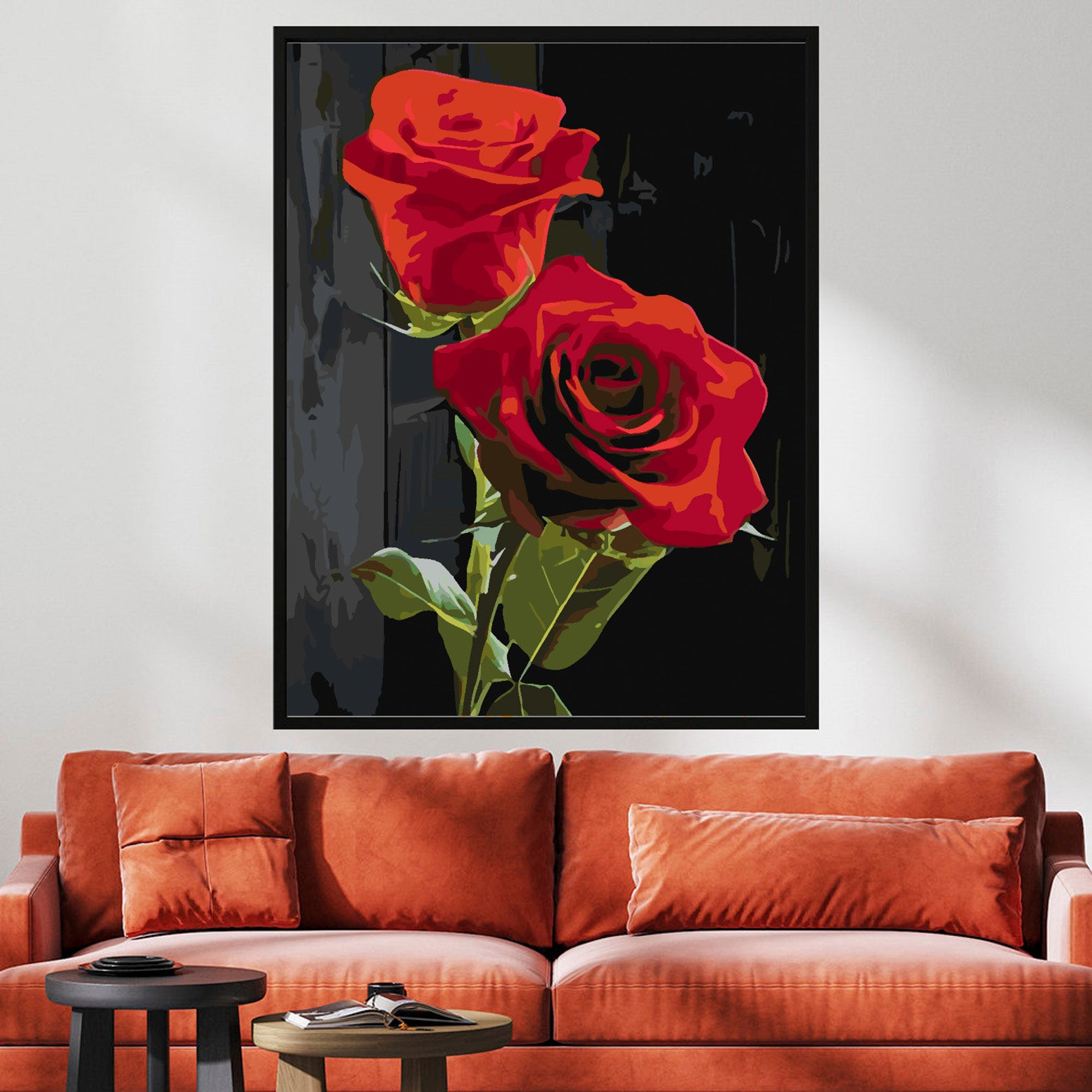 Peinture par numéros - Roses rouges 4702