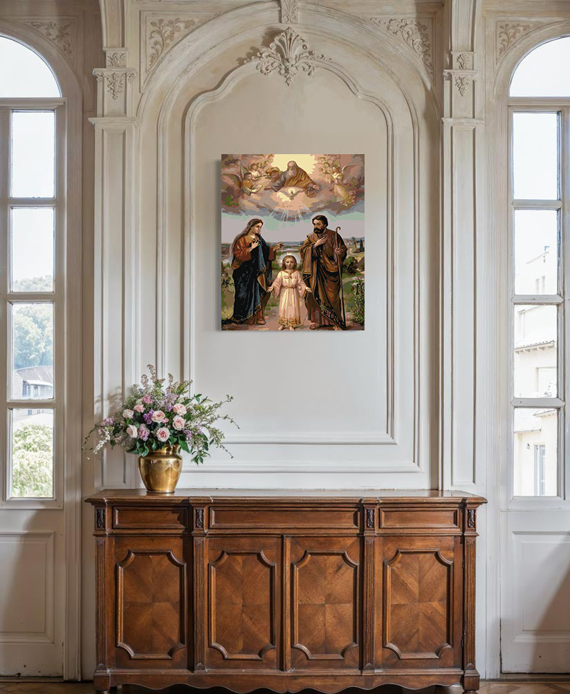 Set Pictură pe numere – Familia Sfântă 4725