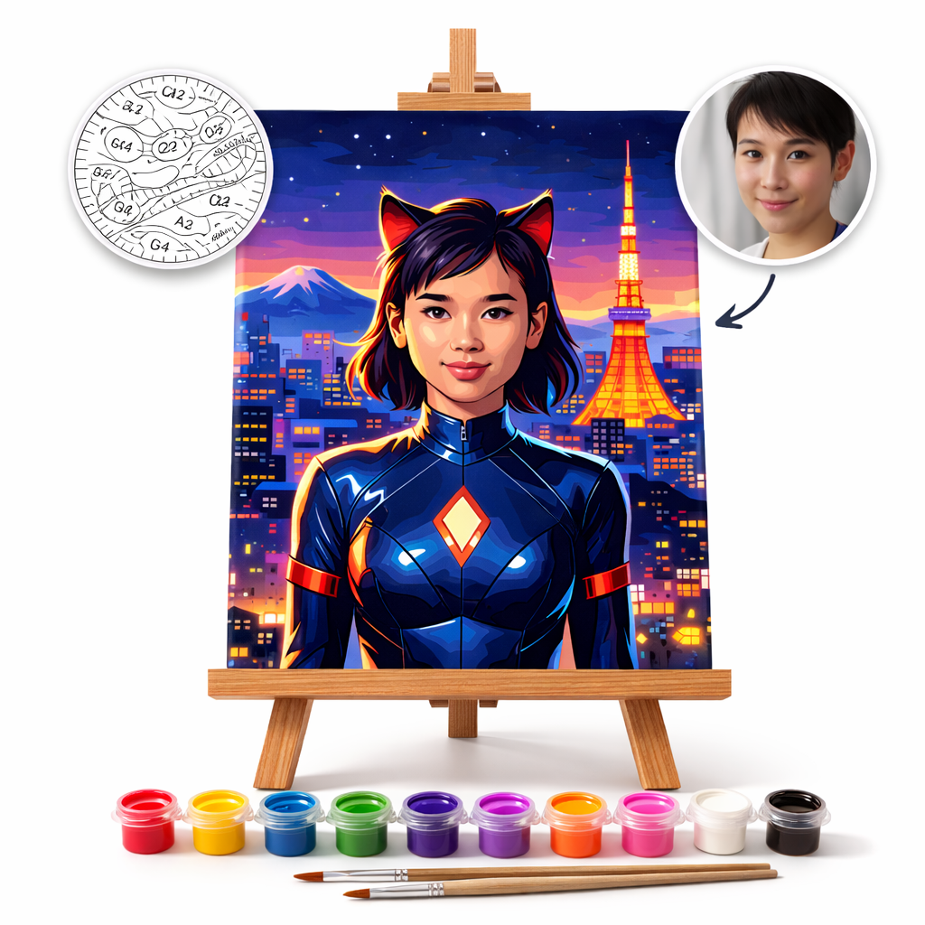 Pictura Personalizata pe Numere – Wonder Woman