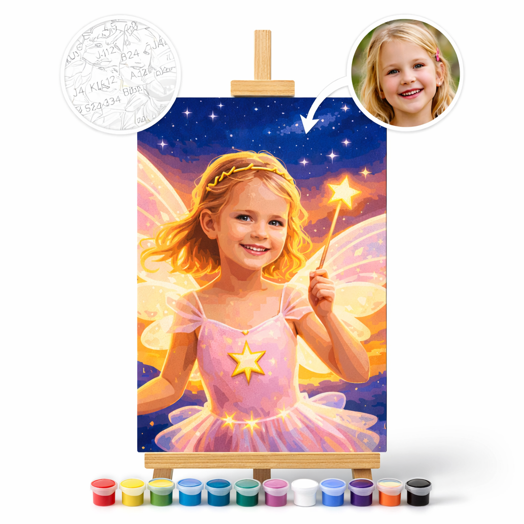 Pictură Personalizată pe Numere – Zâna Magică