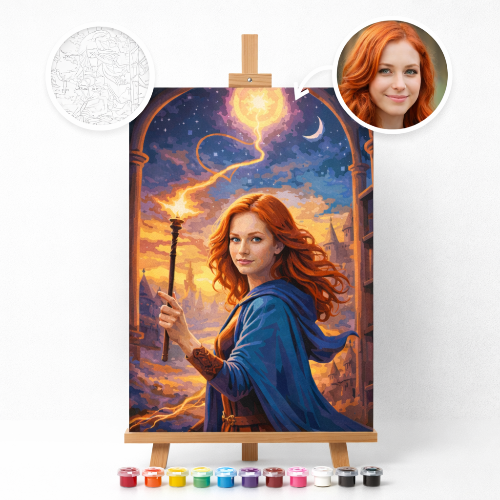 Pictură Personalizată pe Numere – Magia Lunii