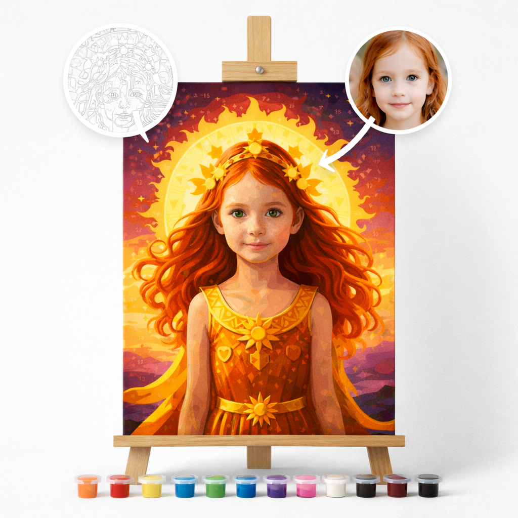 Pictură Personalizată pe Numere – The Girl of The Sun