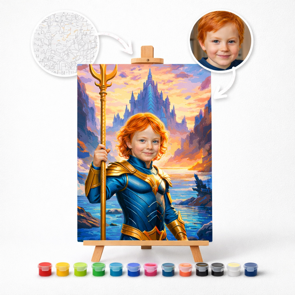 Pictură Personalizată pe Numere – Aquaman