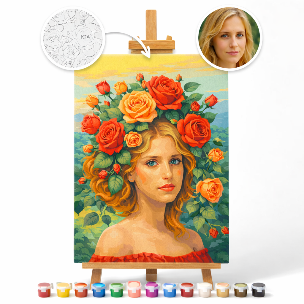 Pictură Personalizată pe Numere – FlowerHead