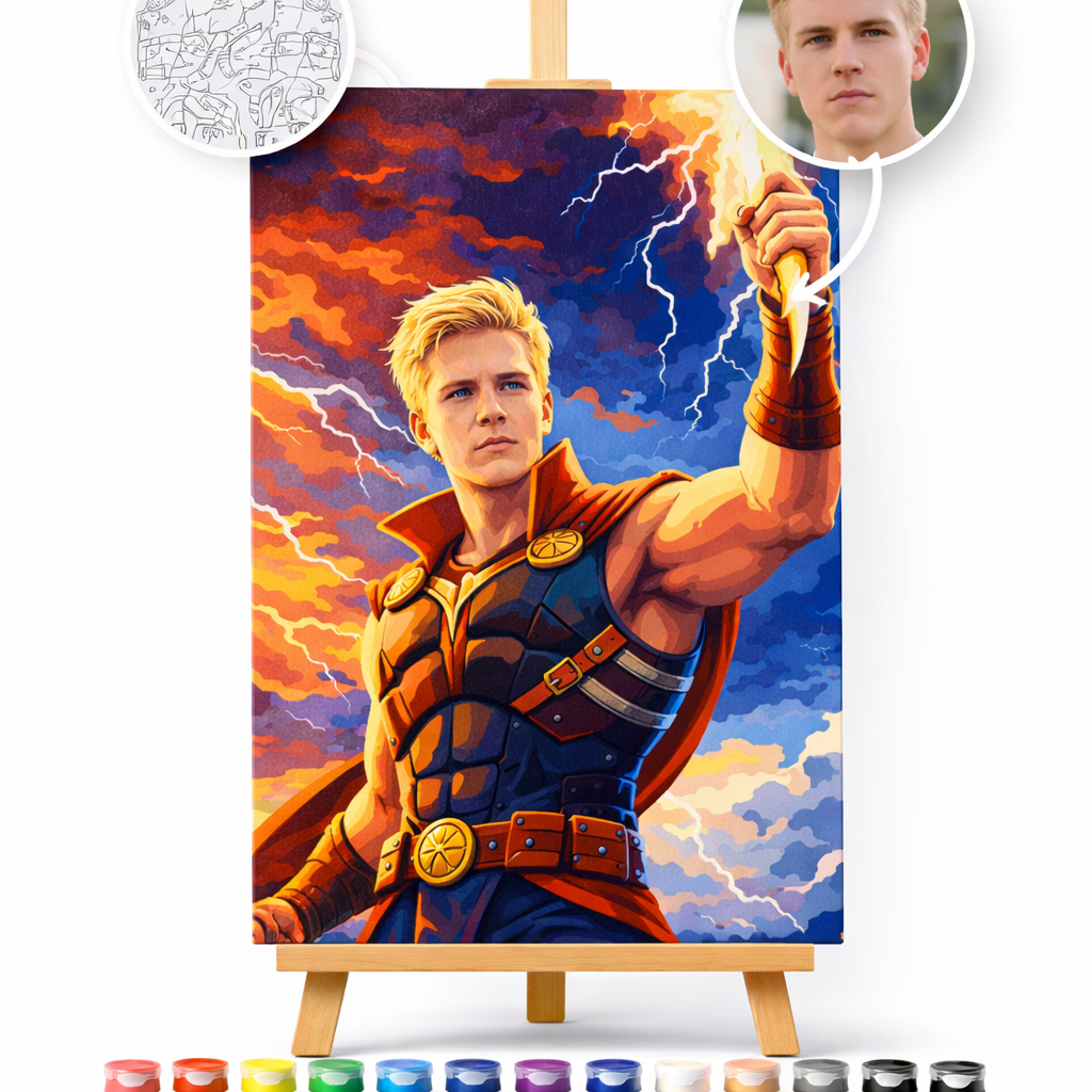 Pictură Personalizată pe Numere – Supereroul Marvel