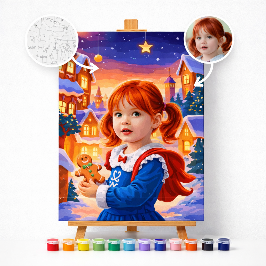 Pictură Personalizată pe Numere – Copilul Fericit