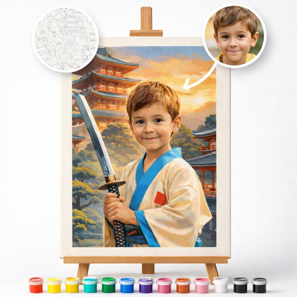 Pictură Personalizată pe Numere – The Samurai