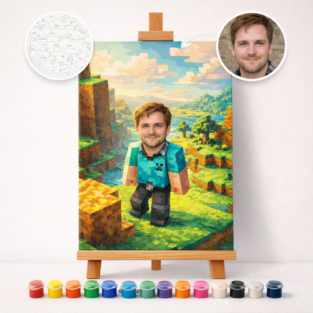 Pictură Personalizată pe Numere – Minecraft RTX: On