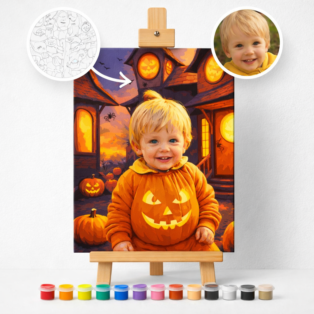 Pictură Personalizată pe Numere – Micul Dovleac