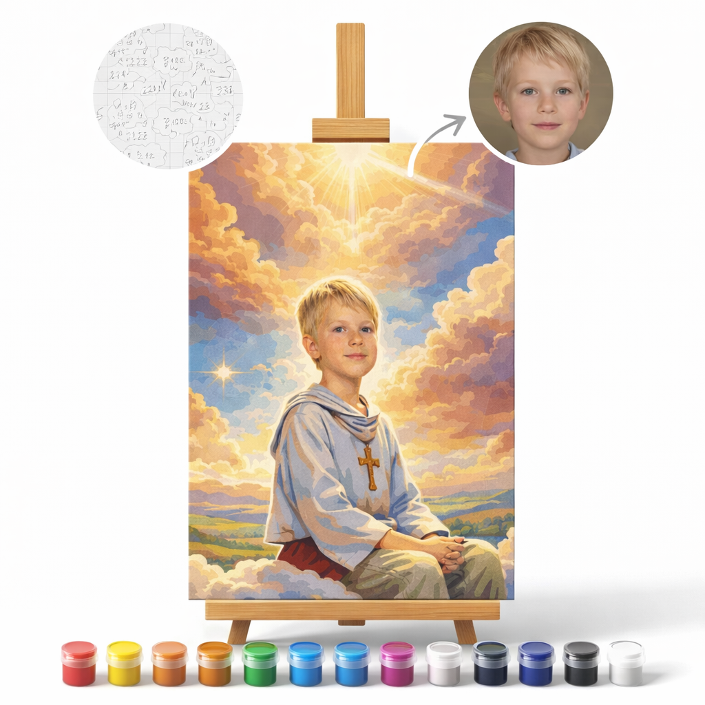 Pictură Personalizată pe Numere – Lumina Credinței