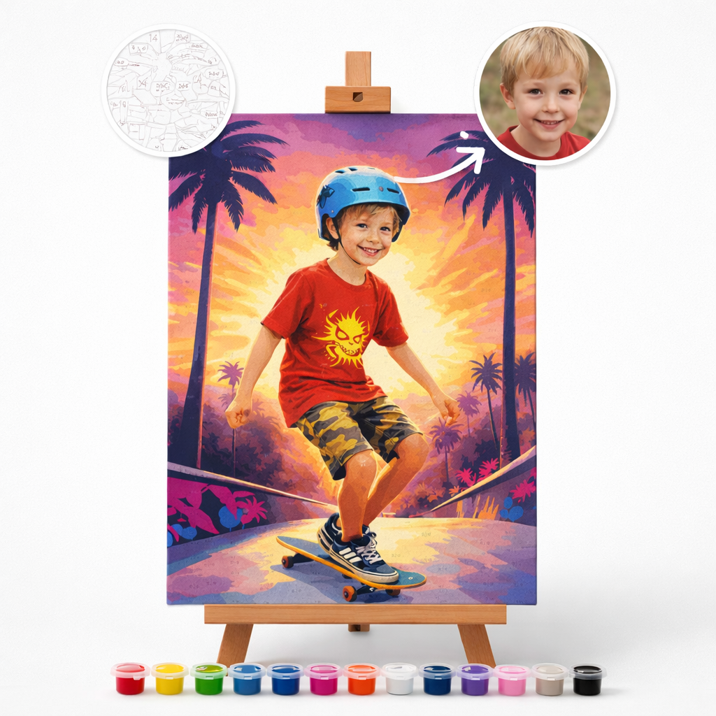 Pictură Personalizată pe Numere – Orizontul în Mișcare